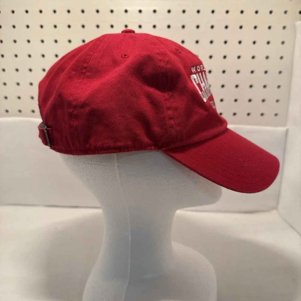 '47 Brand Atlanta Braves 2021 World Series Champions Adjustable Strap Hat Red